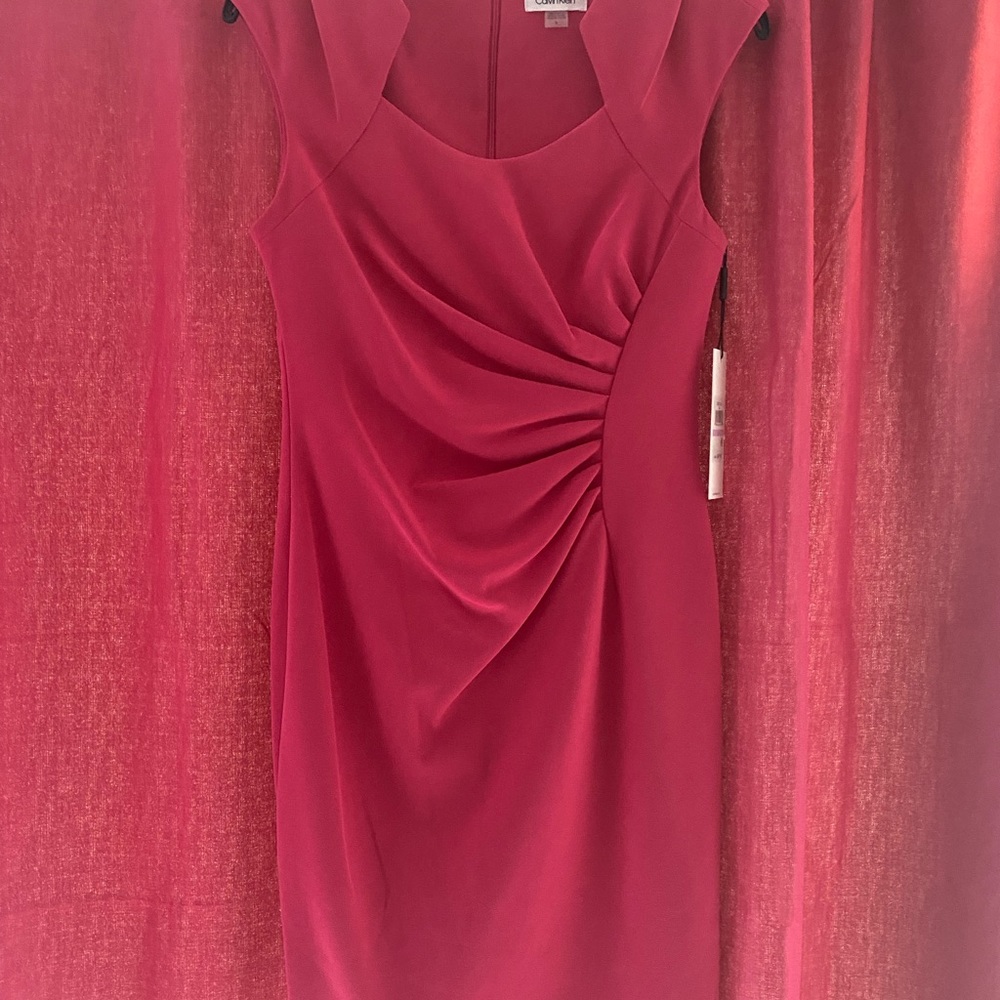 BNWT Calvin Klein crepe scuba dress, sz 6